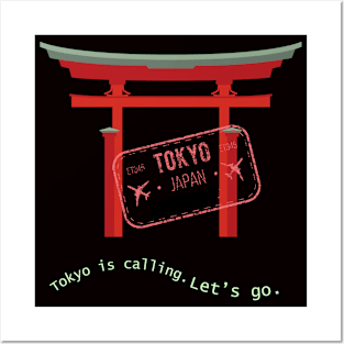 "Tokyo Adventures: Passport to the Red Gate, travel family vacation, fun time Posters and Art